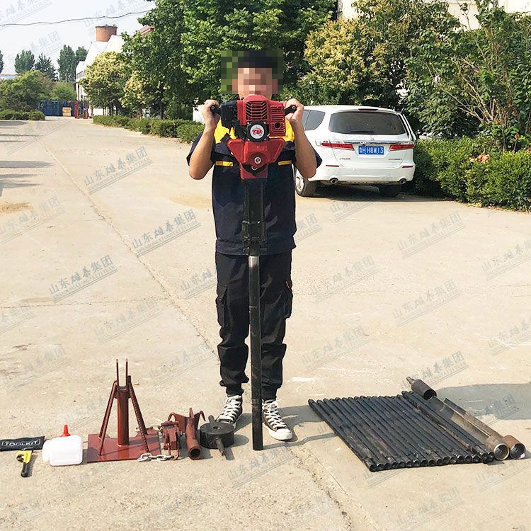 小型手持沖擊式取土鉆機，完整取芯款式多樣，輕便鉆機，上山勘探施工高效